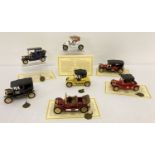 7 boxed Matchbox 'Models of Yesteryear' 40th Anniversary Collection diecast vehicles.