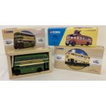 3 boxed Corgi Classic diecast collectors buses. All with COA's.