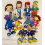 A small collection of TV and advertising soft toys.