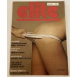 Issue No. 1 of Elite, vintage Canadian adult erotic magazine.