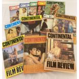 46 vintage 1970's issues of Continental Film Review magazine.