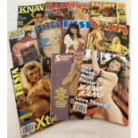 11 assorted vintage adult erotic magazines to include Knave, Razzle, Escort & Fiesta.