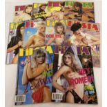 10 vintage issues of Fiesta, adult erotic magazine, from Volumes 23 & 24.