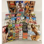 20 more modern Men's Magazines, to include FHM, Front, Loaded and Maxim.