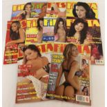 10 issues of Fiesta, adult erotic magazine, from Volumes 36 - 38.