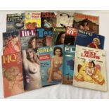 16 assorted early vintage adult erotic magazines to include Gala, The Gent, New QT, Gentleman & Sir!