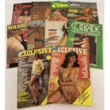 10 assorted vintage adult erotic magazines, all in very good condition.