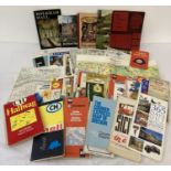 A quantity of assorted vintage tourist maps (British & Overseas) together with a collection of No…
