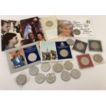 A collection of commemorative crowns to include 1997 Princess Diana Queen Of Hearts, Silver Jubil…