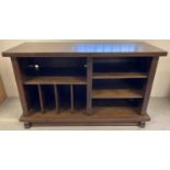 A solid wood medium oak multi sectional low storage/lounge unit. Approx. 70 x 121 x 47cm. …