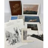 A collection of assorted vintage pictures & prints. To include: "My London" Folio of drawings by …