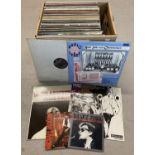 A box of assorted vintage vinyl LP's to include Jazz, Swing and Classical. Also includes 2 x 7" s…
