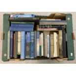 A box of assorted vintage military related books, mostly relating to aircraft. To include: Elemen…