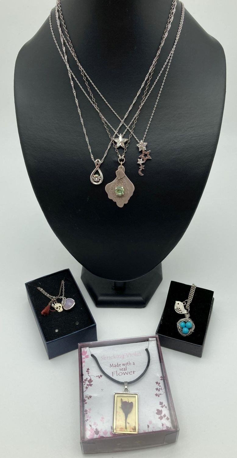 8 modern design costume jewellery pendant necklaces in varying designs. To include examples by: