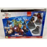 A boxed Disney Infinity Marvel Super Heroes 2.0 starter pack for PS3.