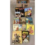 A box of children's vintage story books and annuals. To include Roy Rodgers Cowboy Annual,
