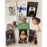 A collection of assorted Biographies & Autobiographies, hardback & paperback.