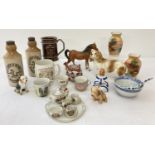 A collection of assorted vintage ceramics to include Sylvac, Noritake & Holkham.