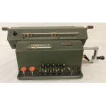 A vintage mechanical operation calculator by Block & Anderson Ltd, Atvidaberg Facit, Sweden .