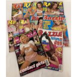 10 issues of Razzle, adult erotic magazine, to include 3 issues of The Best of Razzle.