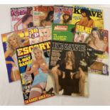 10 assorted vintage and more modern adult erotic magazines.