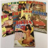 10 assorted vintage issues of Fiesta, adult erotic magazine.