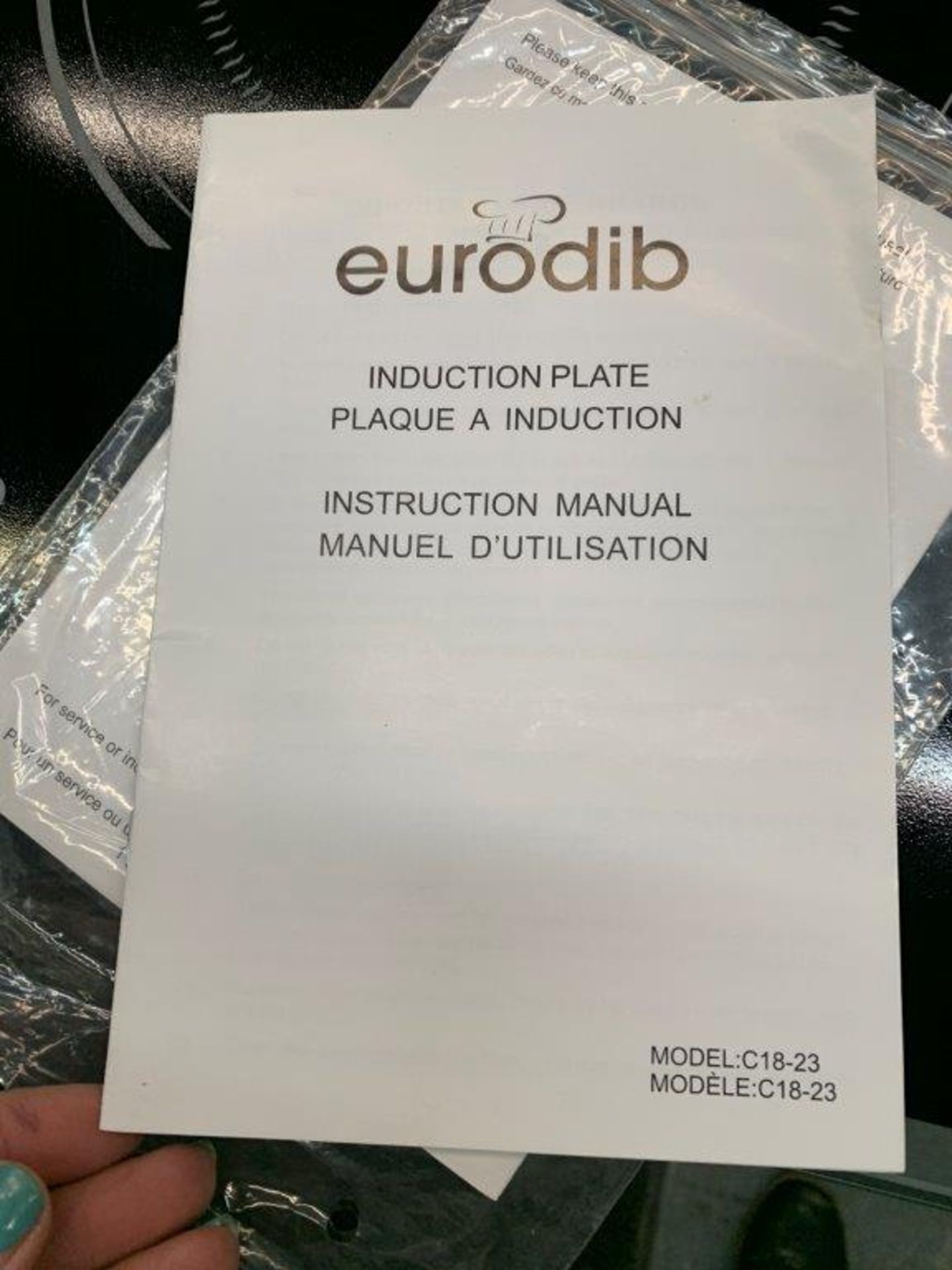 Plaque à induction EURODIB # C18-23 - Image 2 of 2