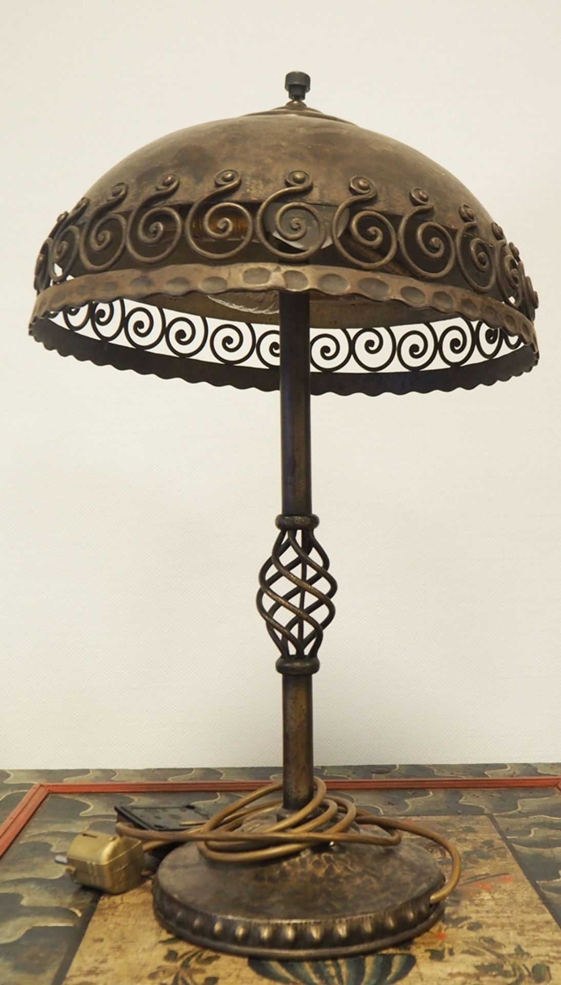 Bronze- Lampe.