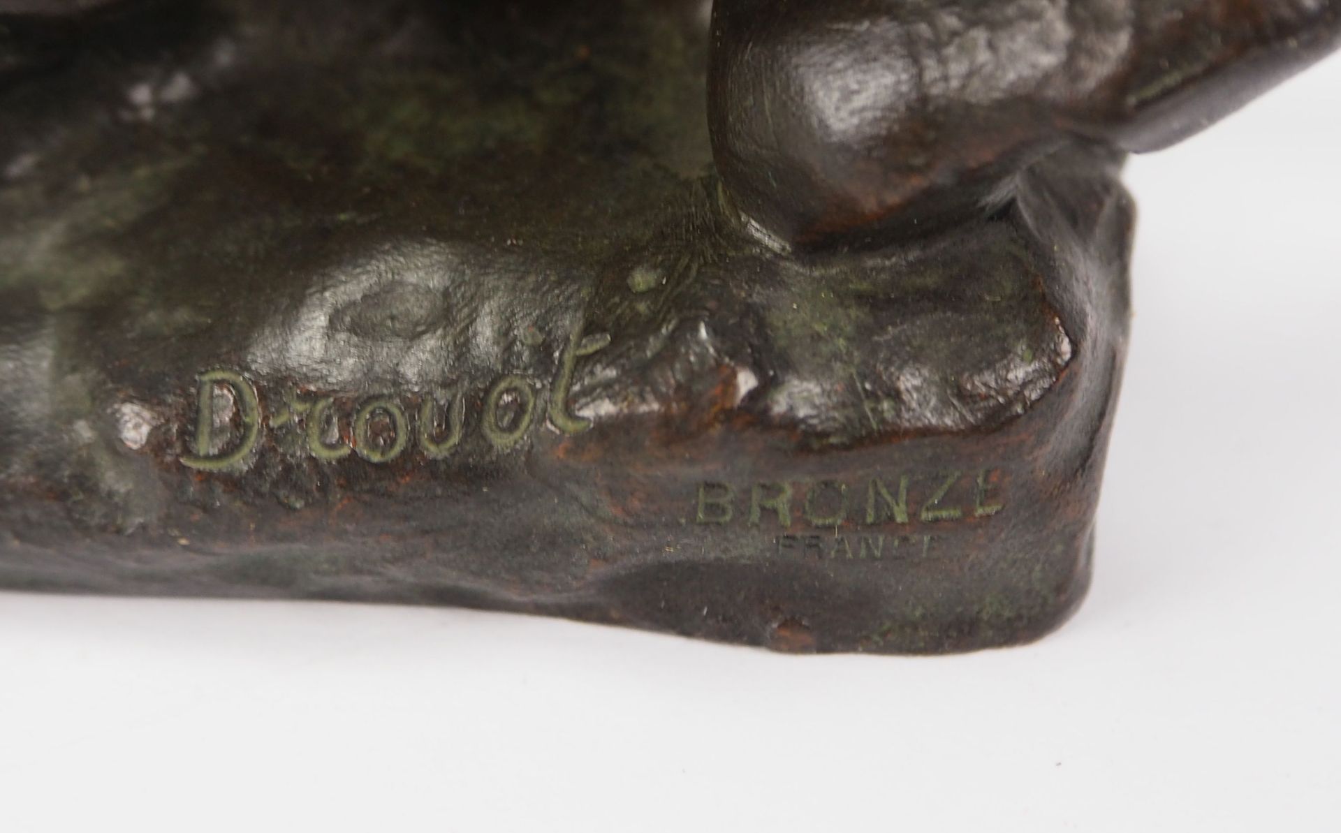 Édouard Drouot: Bronzefigur eines Arbeiters. - Bild 5 aus 5