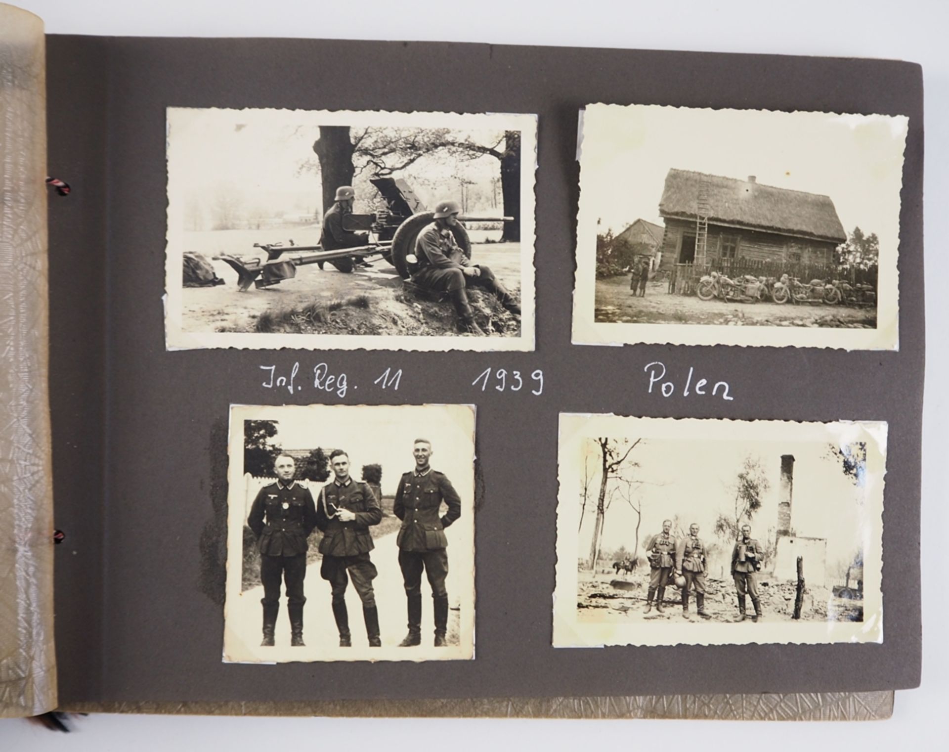 Wehrmacht: Fotoalbum der 8. (M.G.)/ Infanterie-Regiment Nr. 11. - Bild 3 aus 7