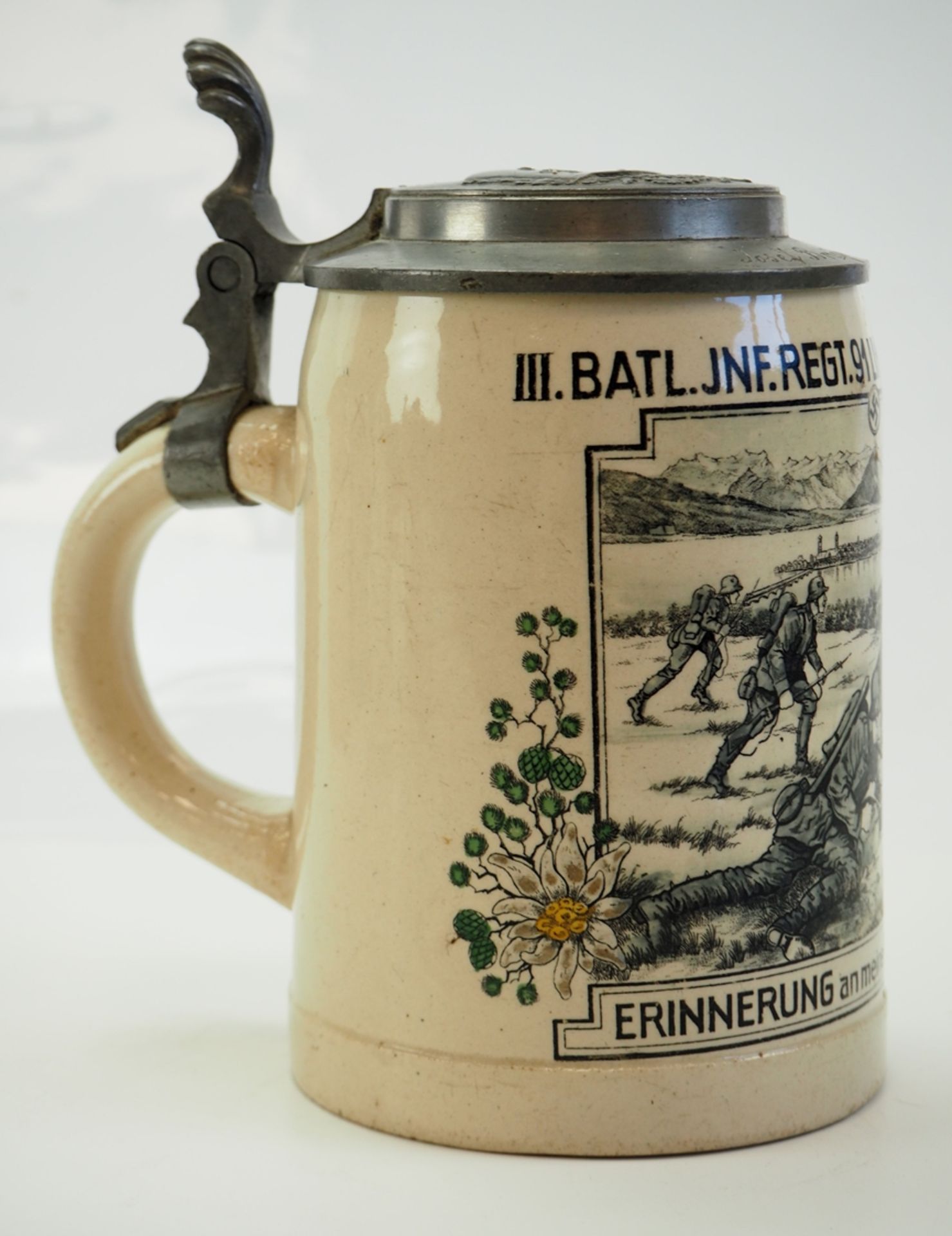 Reservistenkrug III. Batl. Infanterie-Regiment 91 - Lindau-Bodensee. - Bild 2 aus 4