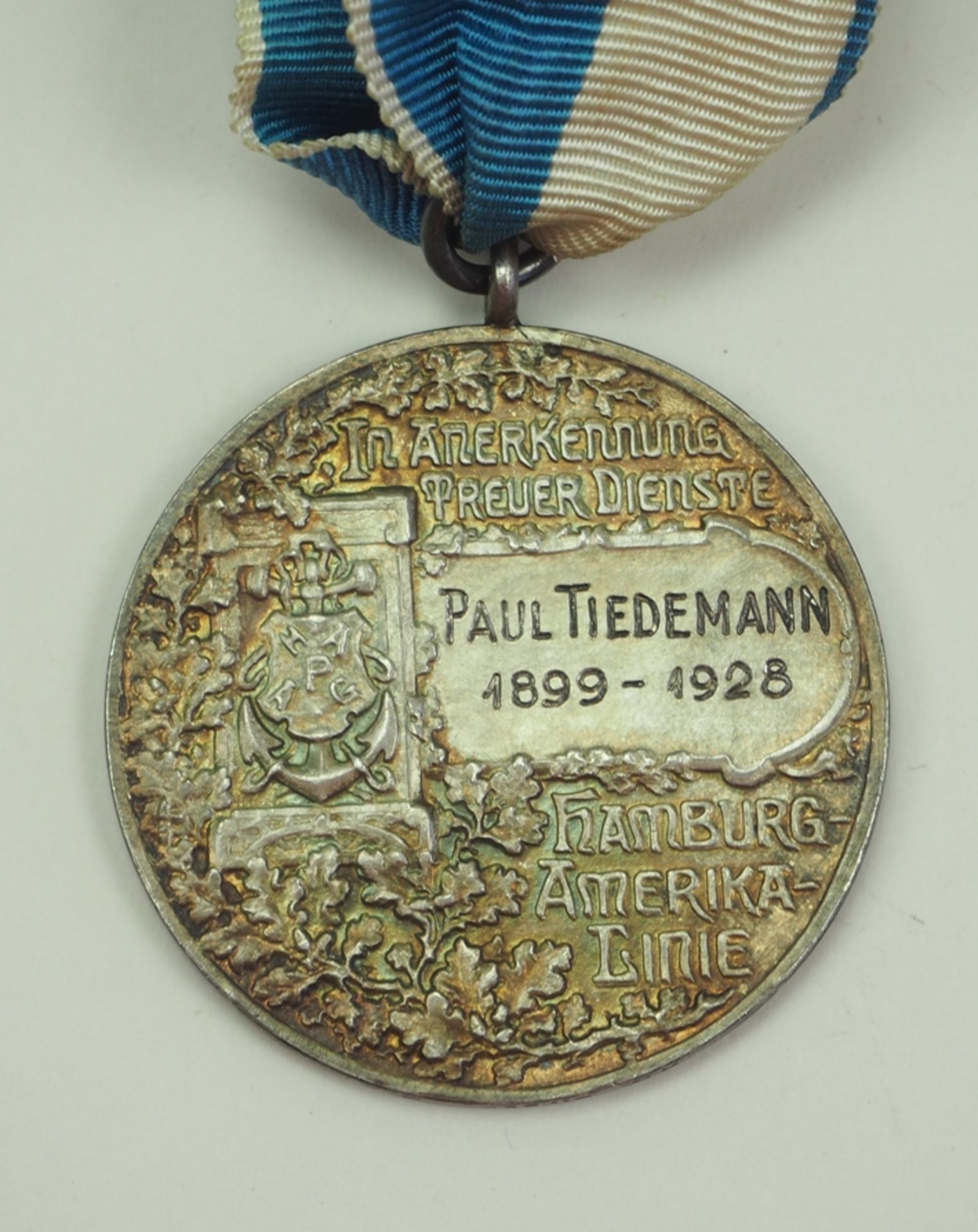 Hamburg-Amerika-Linie: Medaille für Treue Dienste. - Image 2 of 2