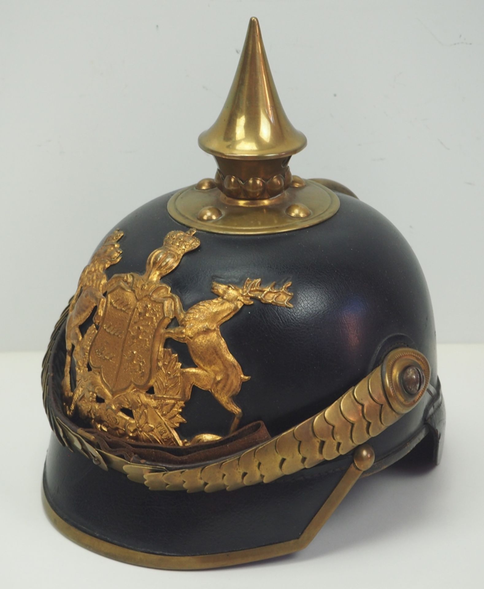 Württemberg: Pickelhaube für Gendarmen.