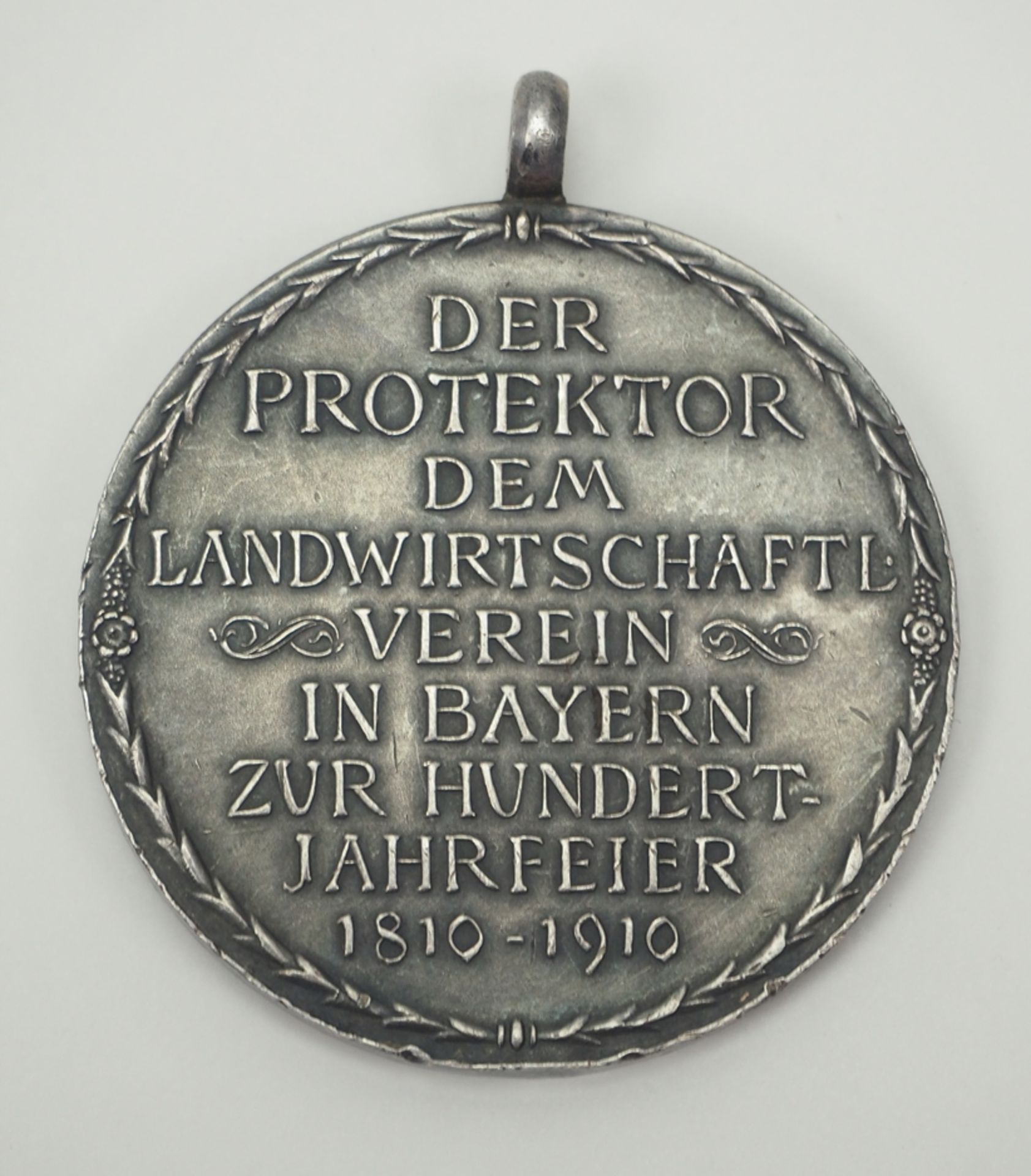 Bayern: Landwirtschaftliche Jubiläumsmedaille (1910), in Silber. - Bild 3 aus 3