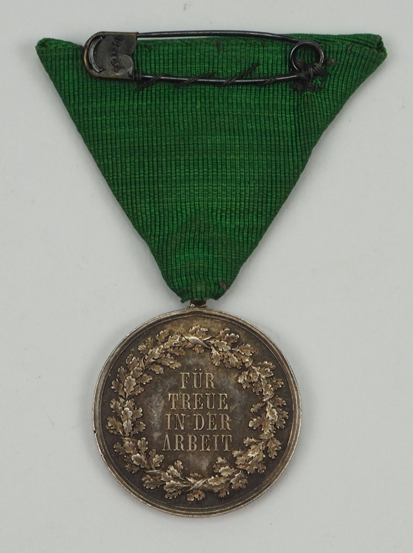 Sachsen: Medaille für Treue in der Arbeit, Friedrich August III. (1905-1918). - Image 2 of 2