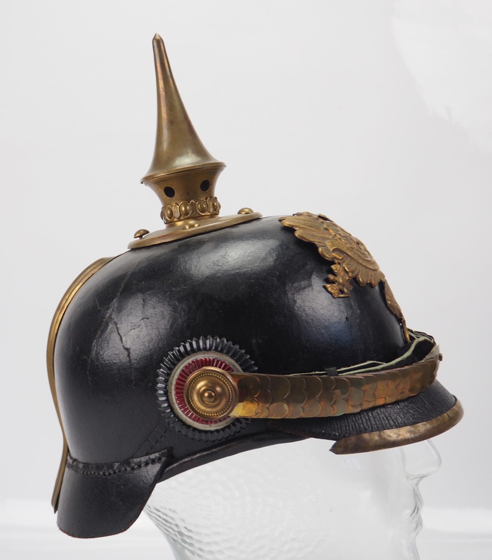 Preussen: Pickelhaube für Mannschaften der Infanterie. - Bild 2 aus 4