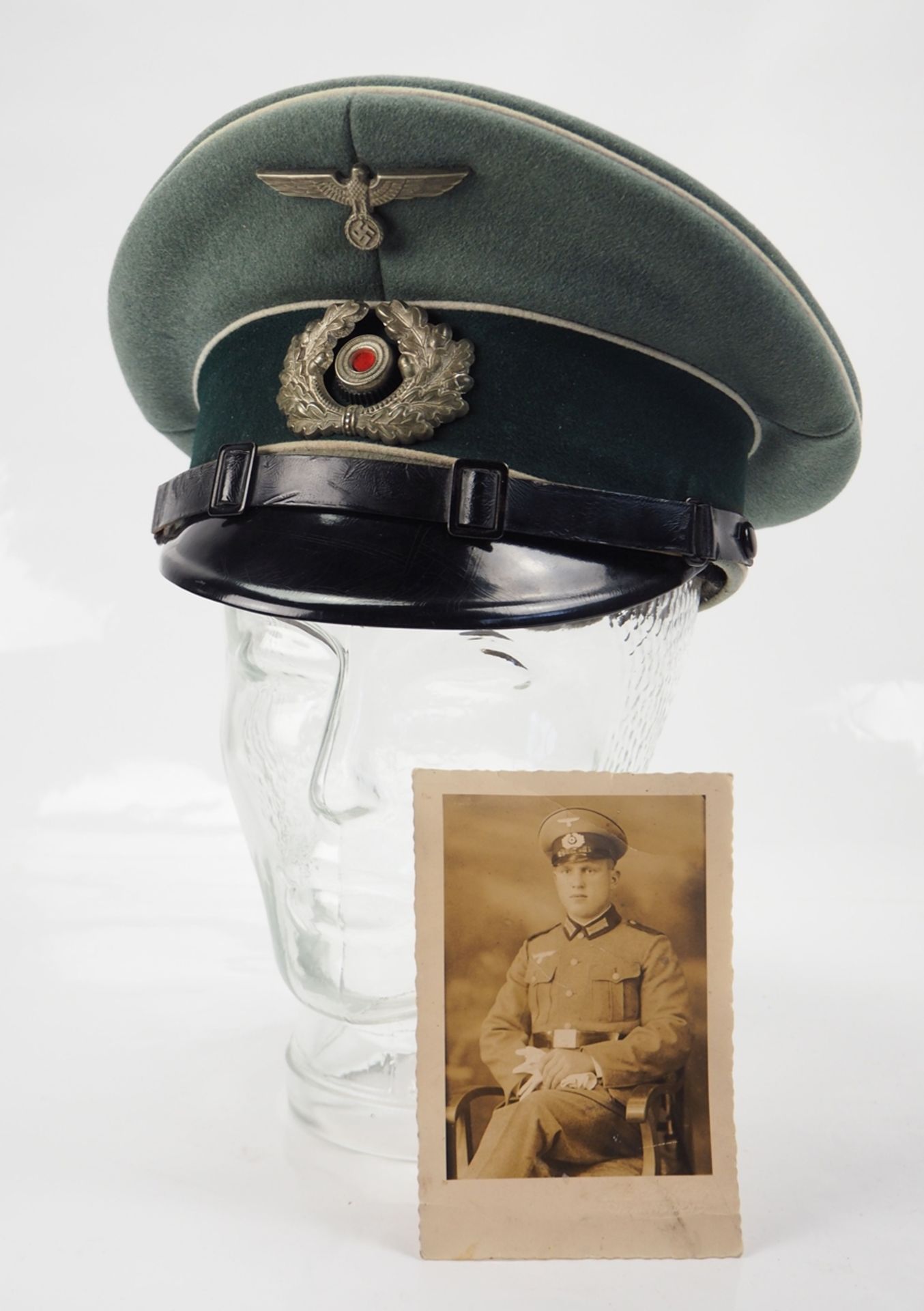 Wehrmacht: Schirmmütze, für Mannschaften, der Infanterie.