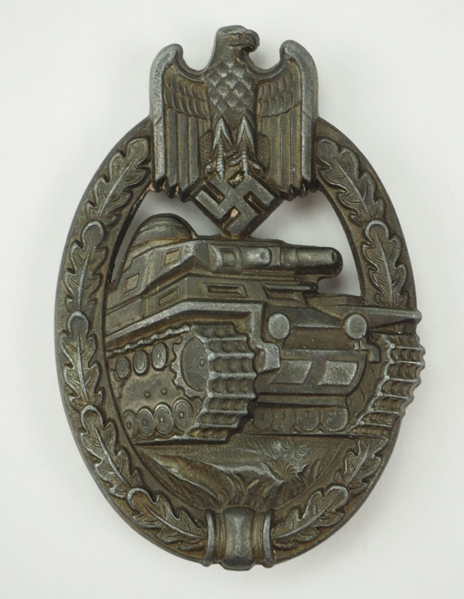 Panzerkampfabzeichen, in Bronze.