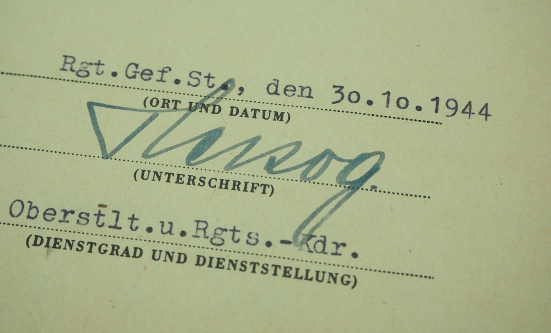 Infanterie-Sturmabzeichen, in Silber Urkunde für einen Gefreiten der 3./ Grenad - Image 2 of 2