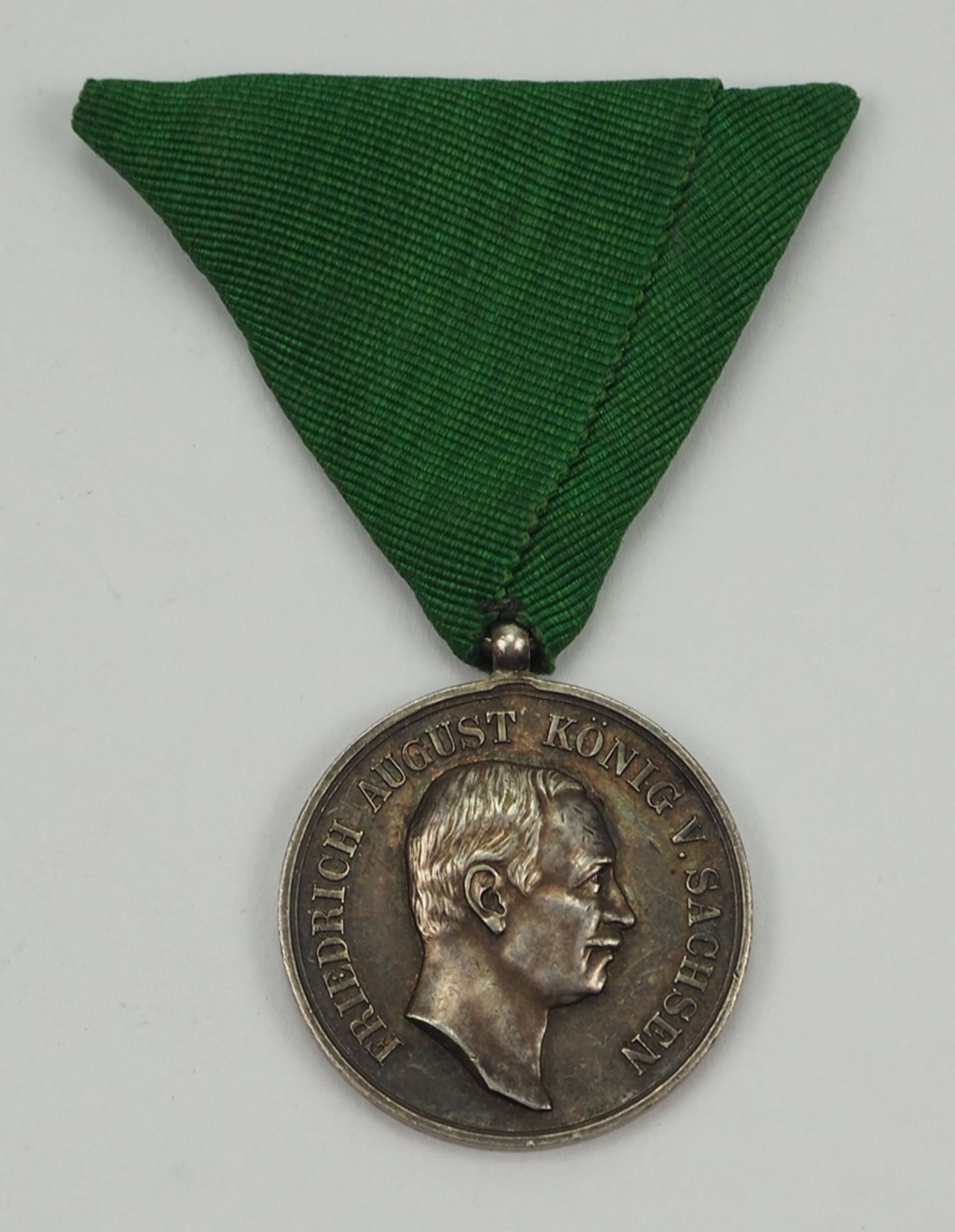 Sachsen: Medaille für Treue in der Arbeit, Friedrich August III. (1905-1918).