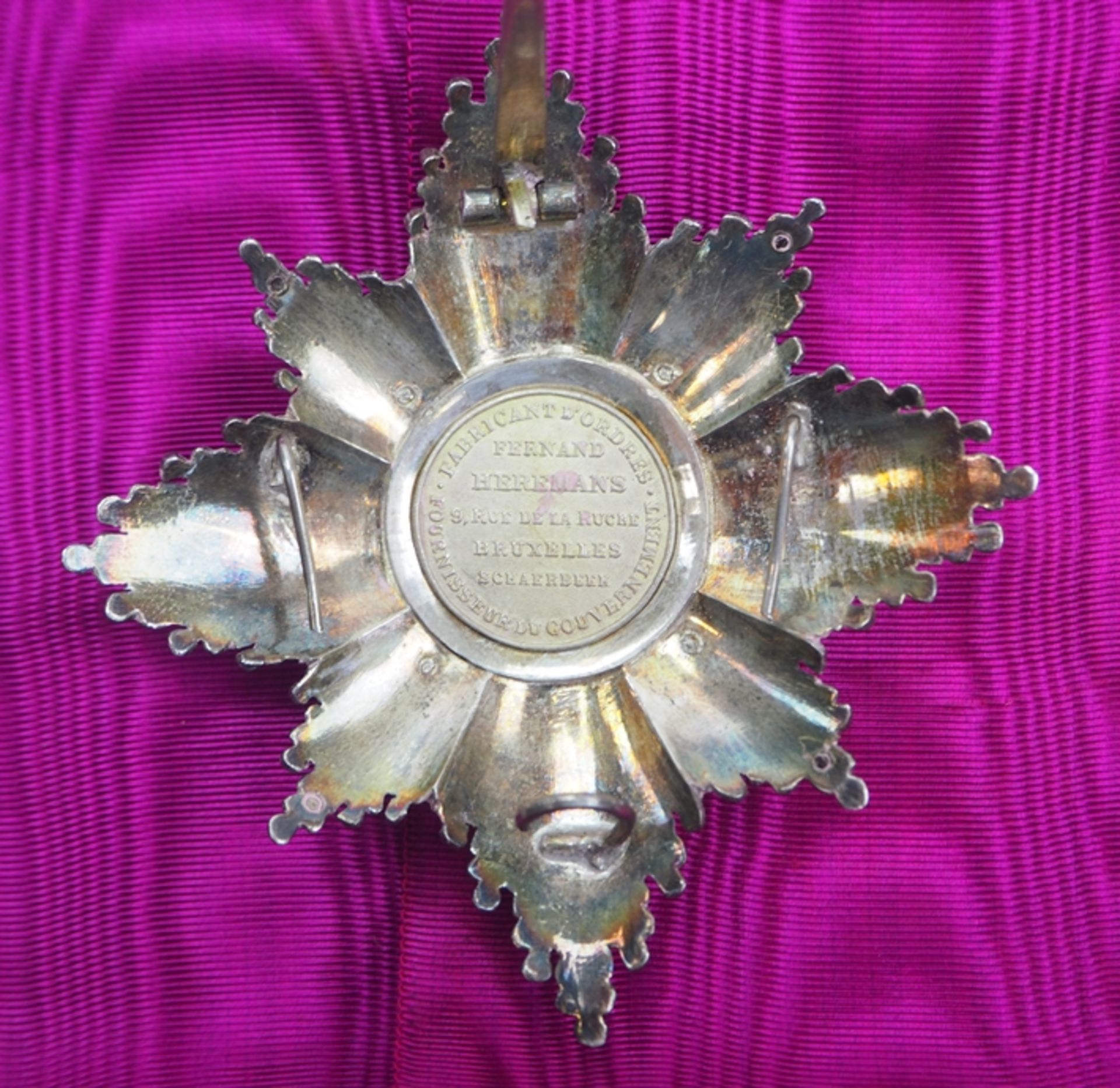 Belgien: Leopold-Orden, 2. Modell (1839-1951), Großkreuz Satz. - Bild 3 aus 4