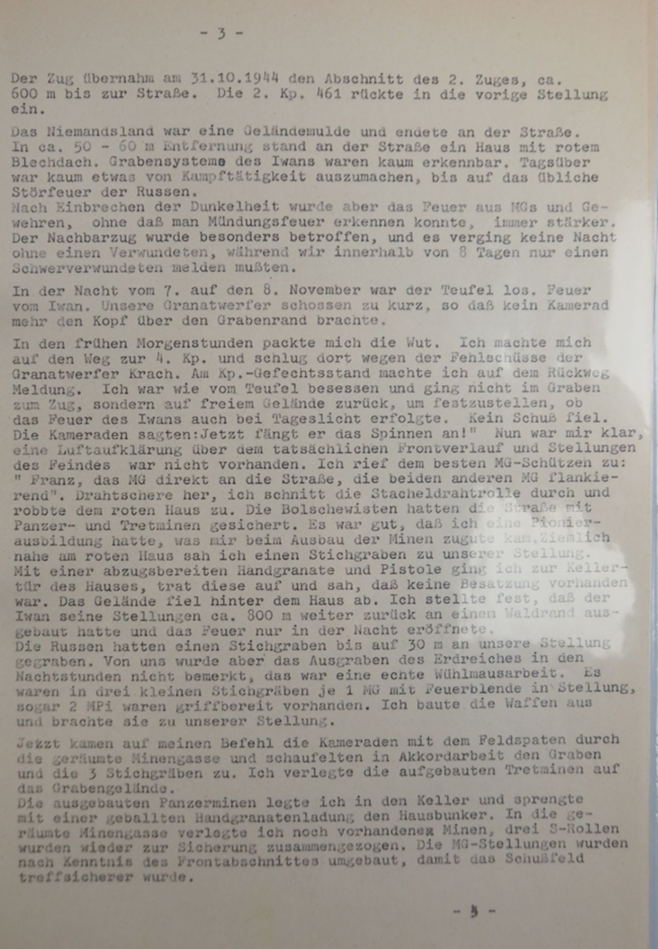 Nachlass des Ritterkreuzträgers Unteroffizier Karl Ziran, Zugführer 3./ Grenadi - Bild 17 aus 23