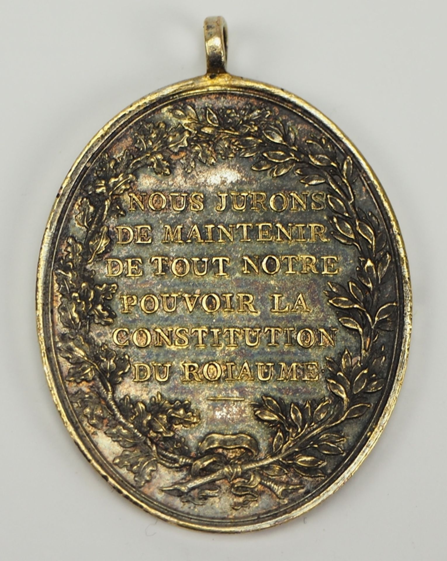 Frankreich: Medaille zur Erinnerung an das Förderationsfest auf dem Marsfeld für die Marine, 1790. - Image 2 of 2