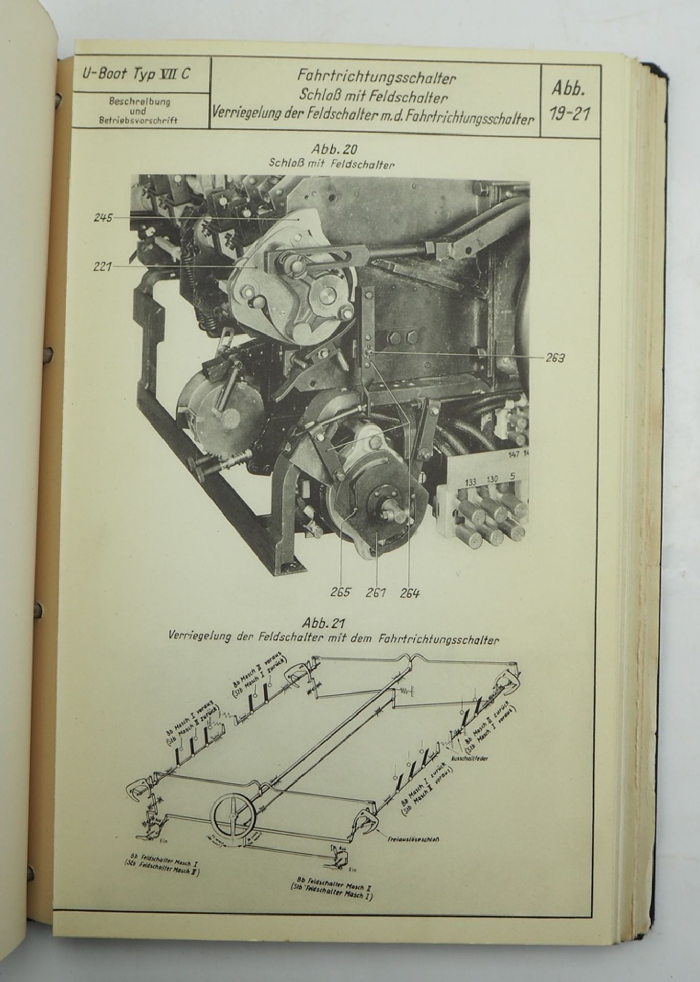 U-Boot VII C - Beschreibung und Betriebsvorschrift für die Hauptschaltanlage und Hilfsschaltanlage. - Image 5 of 6