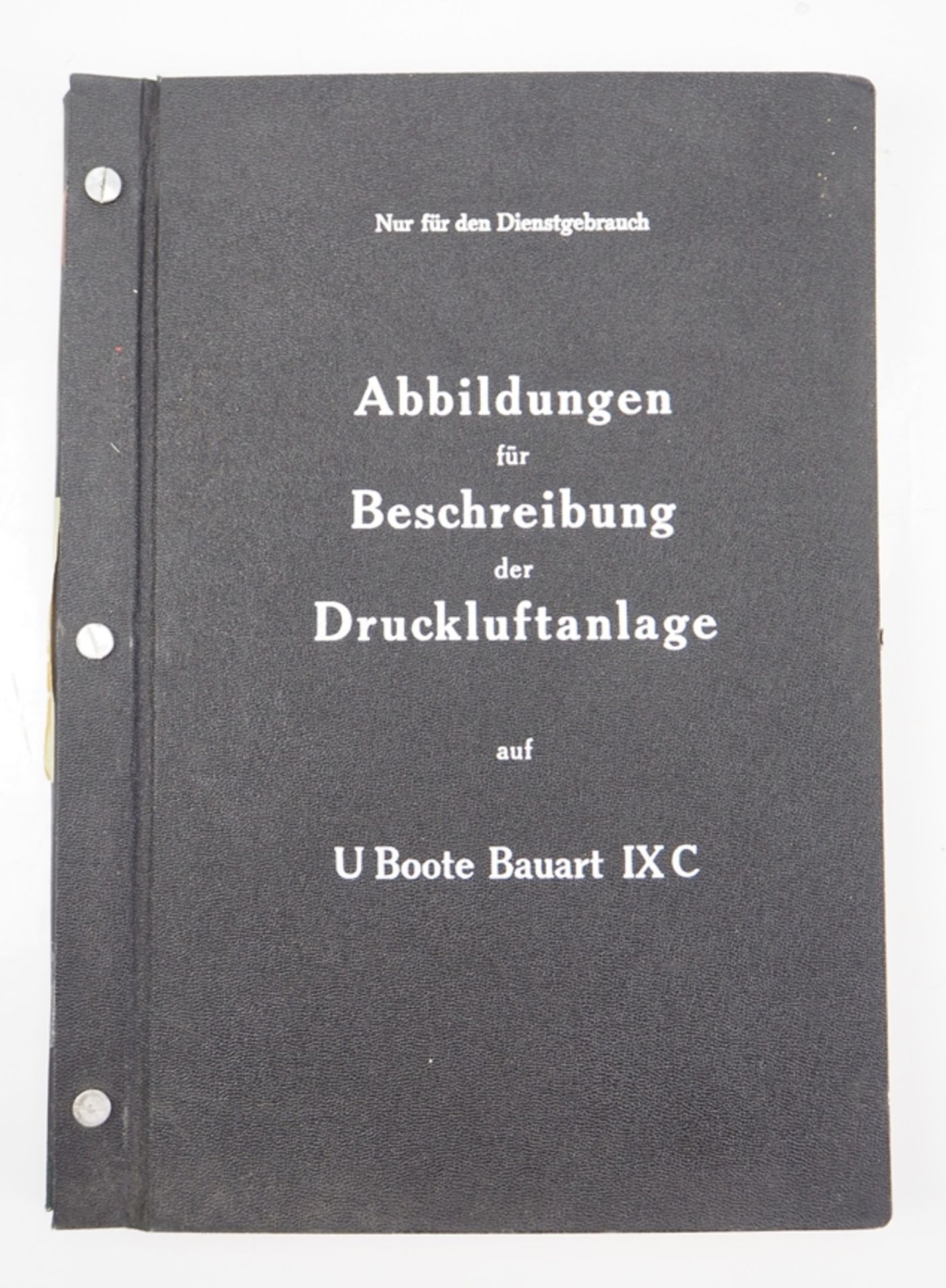 U-Boot IX C - Abbildungen für Beschreibung der Druckluftanlage.