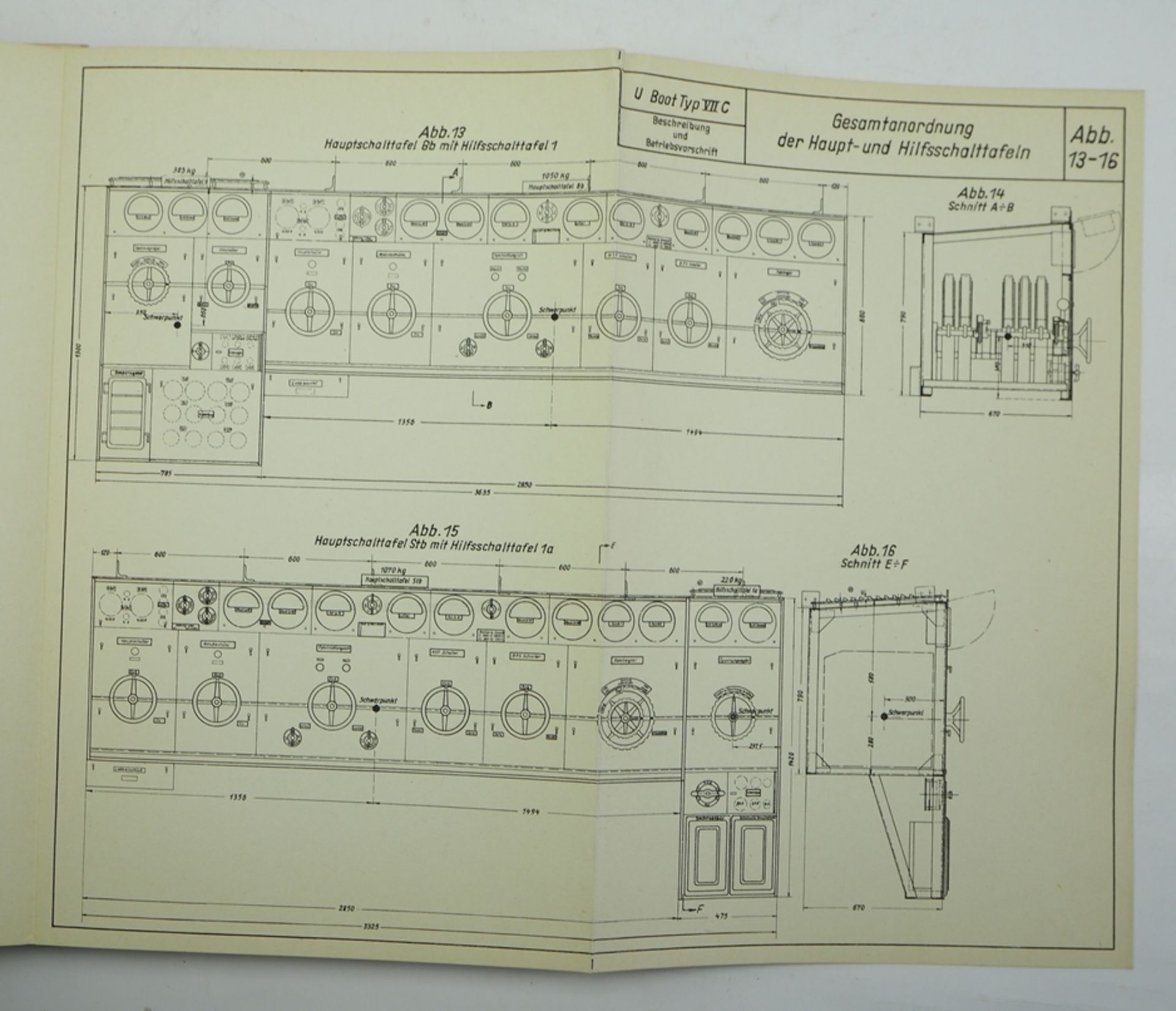 U-Boot VII C - Beschreibung und Betriebsvorschrift für die Hauptschaltanlage und Hilfsschaltanlage. - Image 4 of 6