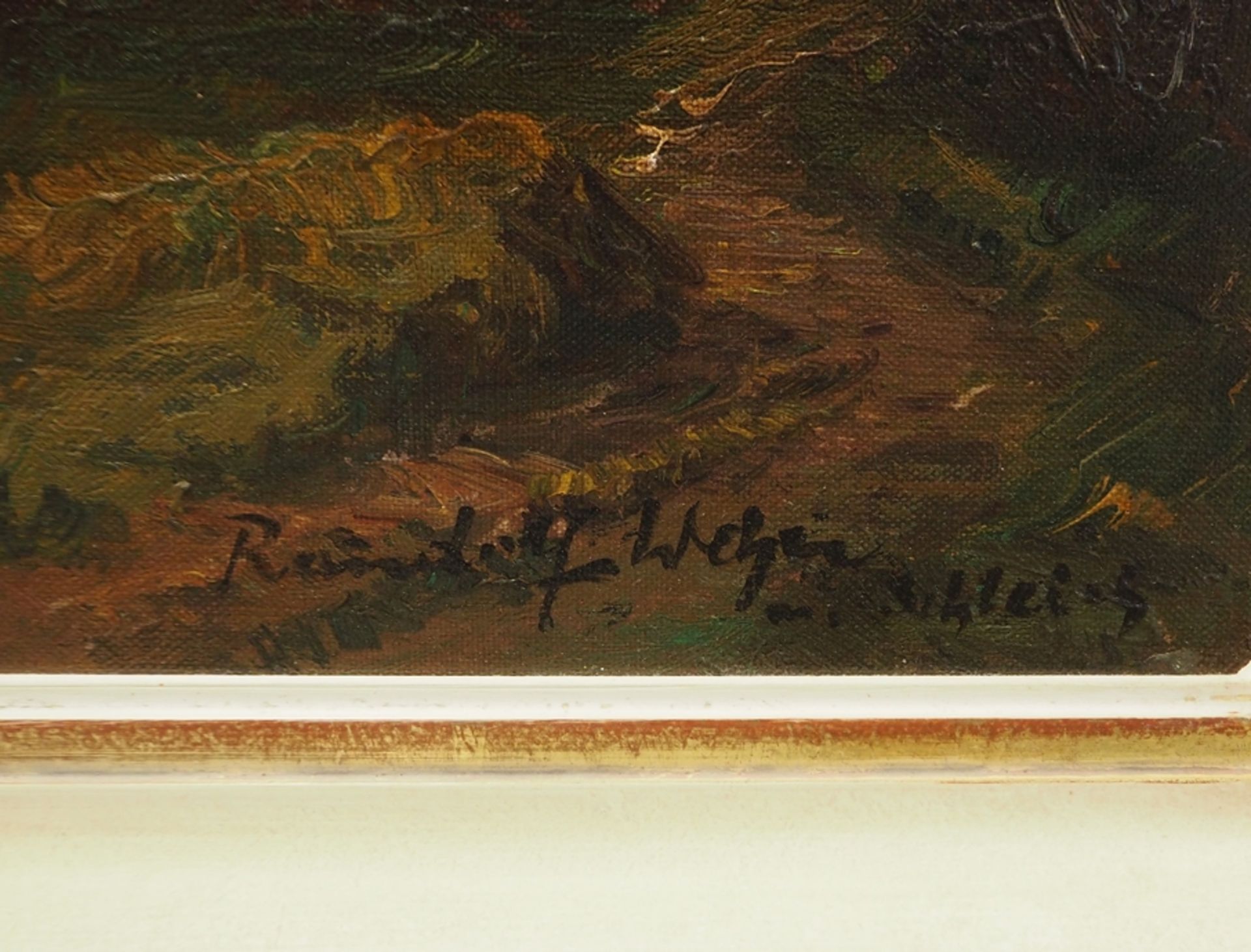 Randolf Wehn: Isarauen mit Blick auf die Benediktenwand - Image 3 of 3