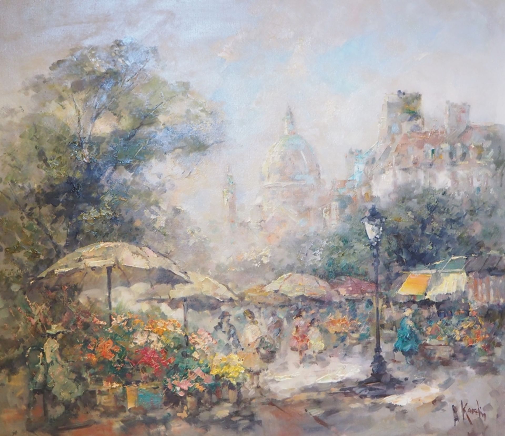 Alexander Kardin: Blumenmarkt.