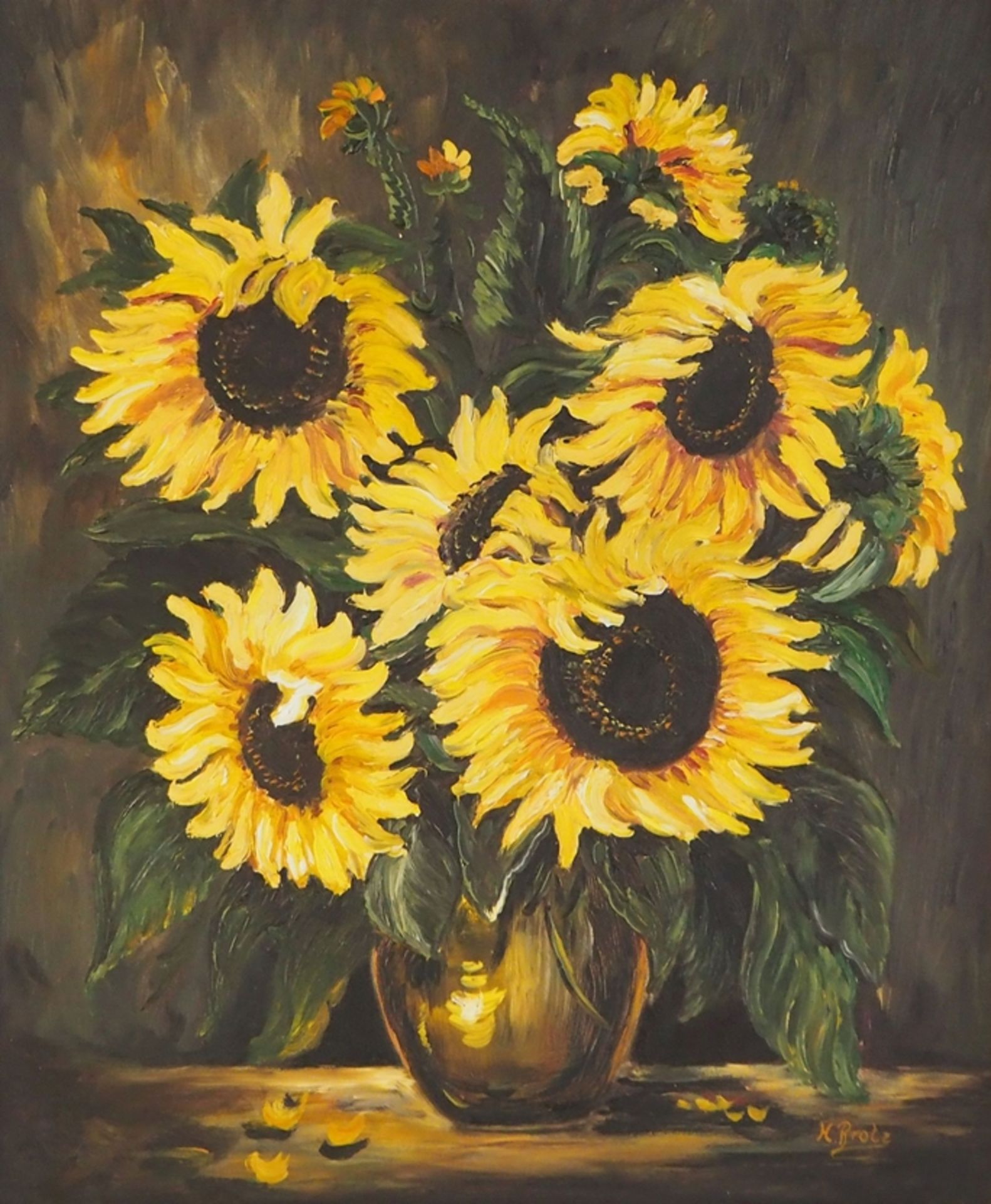Heidi Brotz Riedmüller: Sonnenblumen.