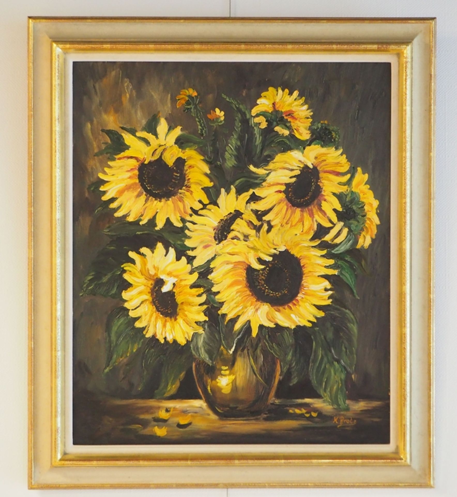 Heidi Brotz Riedmüller: Sonnenblumen. - Image 2 of 3
